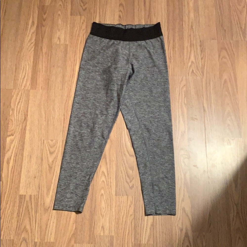 Gray pink leggings